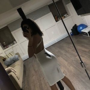 Brand new White midi dress.